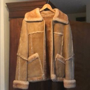 Vintage Wilsons Suede Leather Sheepskin Men’s Coat